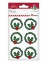 Opakowanie Wianki z drucika dekoracyjnego zielone 4cm 6szt