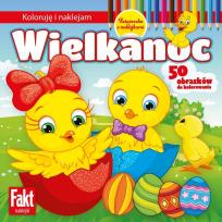 Okładka książki Wielkanoc. Koloruję i naklejam