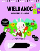 Okładka książki Wielkanoc. Magiczne obrazki. Kolorowanka wodna z zadaniami