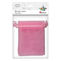 Opakowanie Woreczki z organzy różowe 9x12cm 6szt