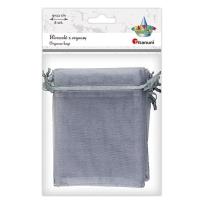 Opakowanie Woreczki z organzy szare 9x12cm 6szt