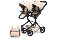 Opakowanie Wózek dla lalek bliźniaczych Twin Neo beżowy