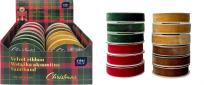 Opakowanie Wstążka aksamitna 3m Christmas (12szt)