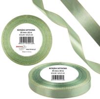 Opakowanie Wstążka satynowa 25mm/32m szarozielona
