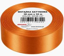 Opakowanie Wstążka satynowa 38mm/32m nagietkowy