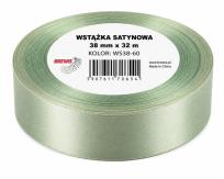 Opakowanie Wstążka satynowa 38mm/32m szarozielony