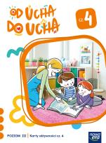 Okładka książki Wychowanie przedszkolne OD UCHA DO UCHA 5-latki poziom 3 cześć 4 Karty aktywności