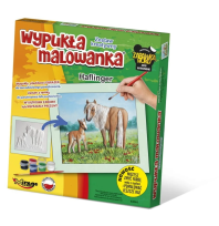 Opakowanie Wypukła malowanka Konie - Haflinger