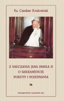 Okładka książki Z nauczania Jana Pawła II o sakramencie pokuty i pojednania