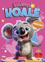 Okładka książki Zabawne koale. Kolorowanka z naklejkami
