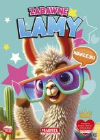 Okładka książki Zabawne lamy. Kolorowanka z naklejkami