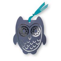 Opakowanie Zakładka do książek ze wstążką - Sowa szara