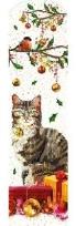 Opakowanie Zakładka tradycyjna Boże Narodzenie Kot