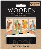 Opakowanie Zakładki drewniane do książki Ptaszki