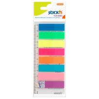 Okładka książki Zakładki indeks.samoprz.mix 8 kol.neon klas.z lin.