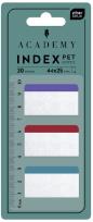 Opakowanie Zakładki indeksujące z linijką Pet 44x25mm 30szt