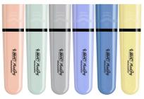 Opakowanie Zakreślacz Flat Pastel mix 6szt BIC