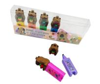 Opakowanie Zakreślacz mini 6szt Kapibara