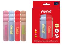 Opakowanie Zakreślacze Coca-Cola neon 4 kolory