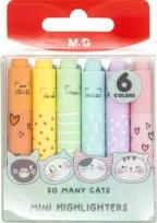 Opakowanie Zakreślacze mini My Sweety Pastel 6 kol