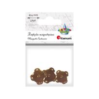 Opakowanie Zapięcia magnetyczne do przyszycia złote 14mm