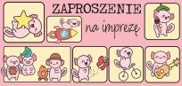 Opakowanie Zaproszenie Aksoloty z insta (5szt)