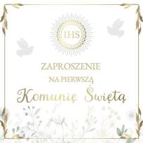 Opakowanie Zaproszenie Komunia (10szt)