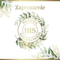 Opakowanie Zaproszenie Komunia (10szt)