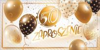Opakowanie Zaproszenie na 50 Urodziny Z192 (5szt)