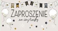 Opakowanie Zaproszenie Proporczyki nude (5szt)