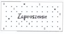 Opakowanie Zaproszenie Z108