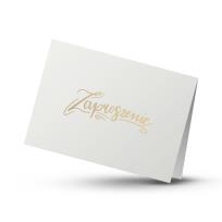 Opakowanie Zaproszenie złocone