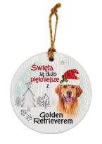 Opakowanie Zawieszka ceramiczna Boże Narodzenie Golden...