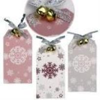 Opakowanie Zawieszki prezentowe 5x9cm 6szt