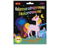 Opakowanie Zdrapywanki&kolorowanki Jednorożec i przyjac. 3+3
