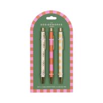 Opakowanie Zestaw 3 długopisów A Dopo Flower, Stripe, Lemon