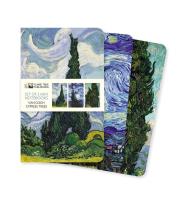 Opakowanie Zestaw 3 notatników MINI Cyprysy Vincent van Gogh