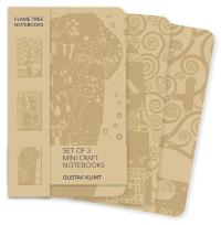 Opakowanie Zestaw 3 notatników mini Kraft Gustav Klimt