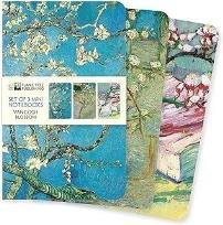 Opakowanie Zestaw 3 notatników MINI Kwiaty Vincent van Gogh