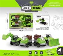 Opakowanie Zestaw 4 aut do rozkręcania