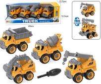 Opakowanie Zestaw 4 pjazdów budowlanych do rozkręcania