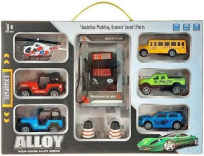 Opakowanie Zestaw aut metalowych z dźwiękiem 33,5x22,5x6cm