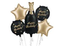 Opakowanie Zestaw balonów foliowych Butelka Happy Birthday