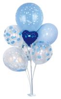Okładka książki Zestaw balonów niebieski 7szt mix PARTY GO