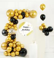 Okładka książki Zestaw balonów złoty 73szt PARTY GO