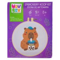 Opakowanie Zestaw do haftowania Kapibara Bubble tea WOW0270