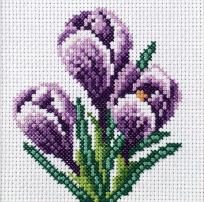 Opakowanie Zestaw do haftu krzyżykowego Krokusy