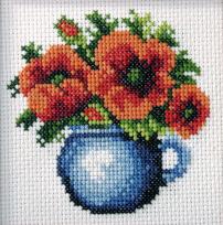 Opakowanie Zestaw do haftu krzyżykowego Maki