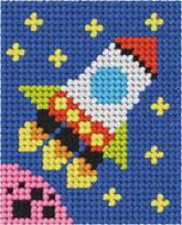 Opakowanie Zestaw do haftu Moje pierwsze wyszywanie Rakieta