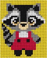 Opakowanie Zestaw do haftu Moje pierwsze wyszywanie Szop pracz